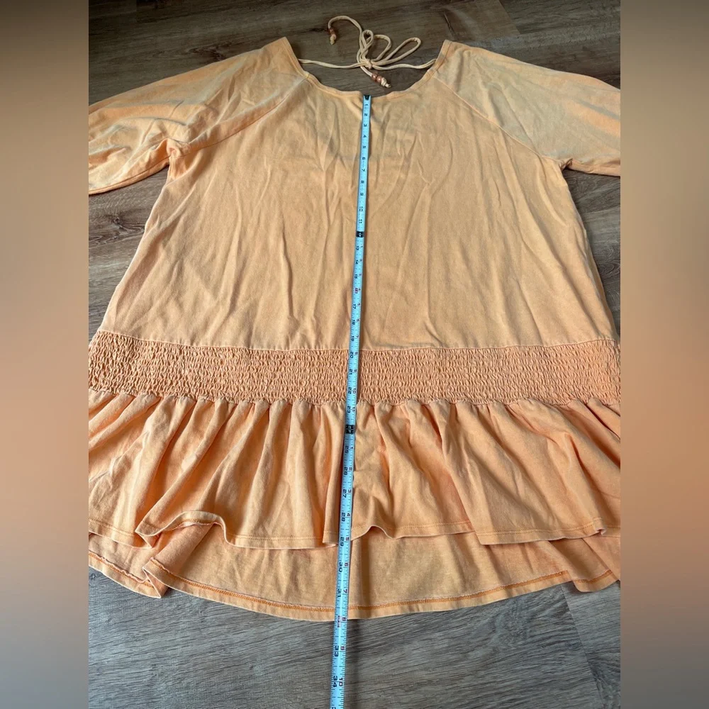 Free People Beach open back babydoll dress MEDIUM boho‎ oversized pockets